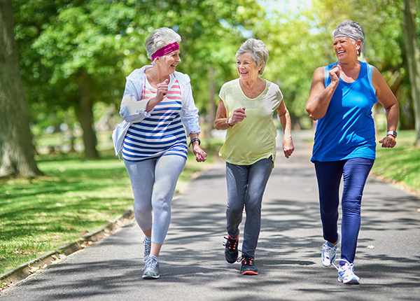 image depicting women running